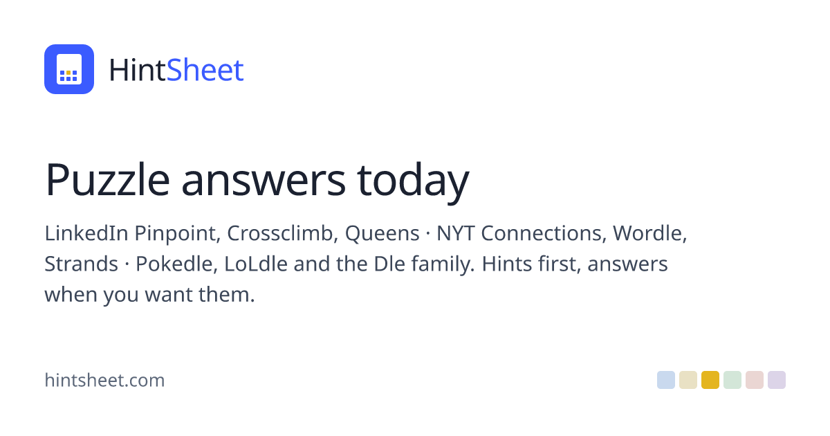 Spelling Bee Answers Today, Pangram & Solver — NYT | HintSheet
